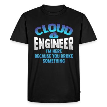 Cloud Administrator Cloud Devops - Men's Premium Organic T-Shirt - black - Front - Nico (187cm)