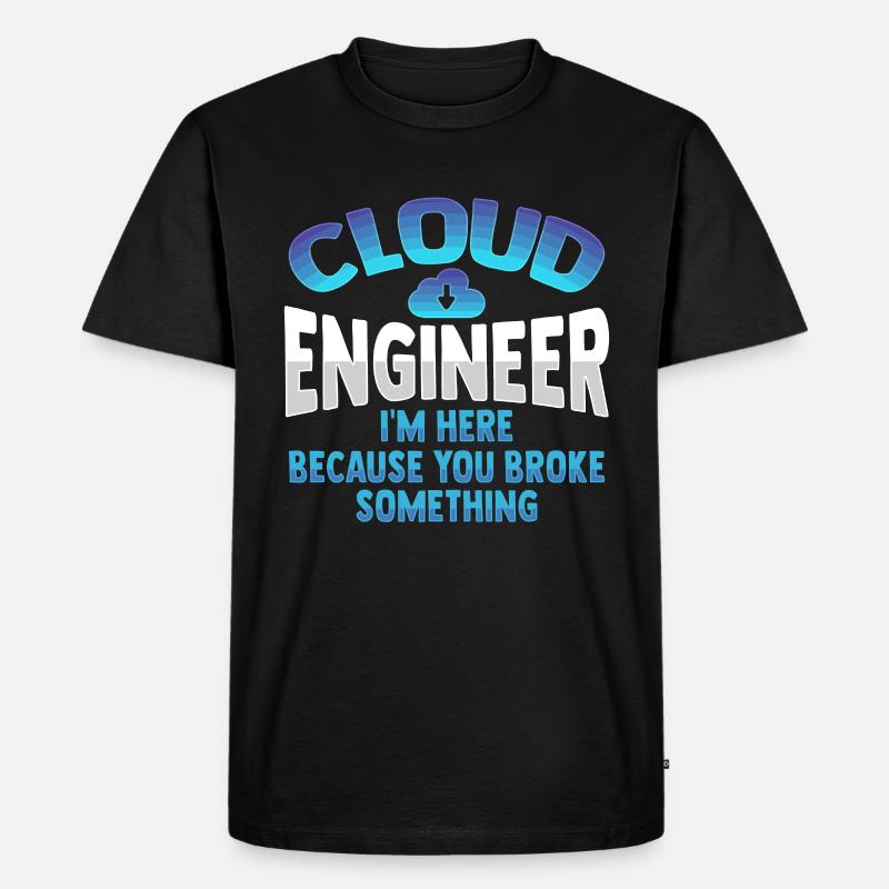 Cloud-Administrator Cloud-Devops - Männer Premium Bio T-Shirt - Schwarz