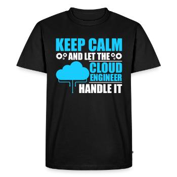 Cloud Administrator Cloud Devops - Men's Premium Organic T-Shirt - black - Front - Nico (187cm)