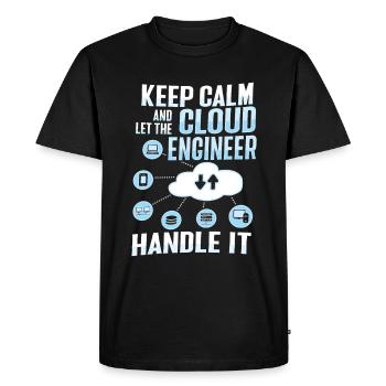 Cloud Administrator Cloud Devops - Men's Premium Organic T-Shirt - black - Front - Nico (187cm)