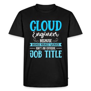 Cloud Administrator Cloud Devops - Men's Premium Organic T-Shirt - black - Front - Nico (187cm)