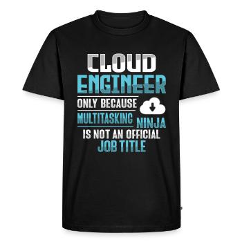 Cloud Administrator Cloud Devops - Men's Premium Organic T-Shirt - black - Front - Nico (187cm)