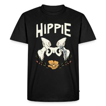 Articulation de la hanche hippie - T-shirt Premium bio Homme - noir - Devant - Nico (187cm)