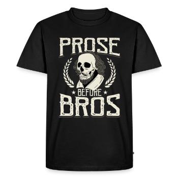 Littérature de Shakespeare - T-shirt Premium bio Homme - noir - Devant - Nico (187cm)