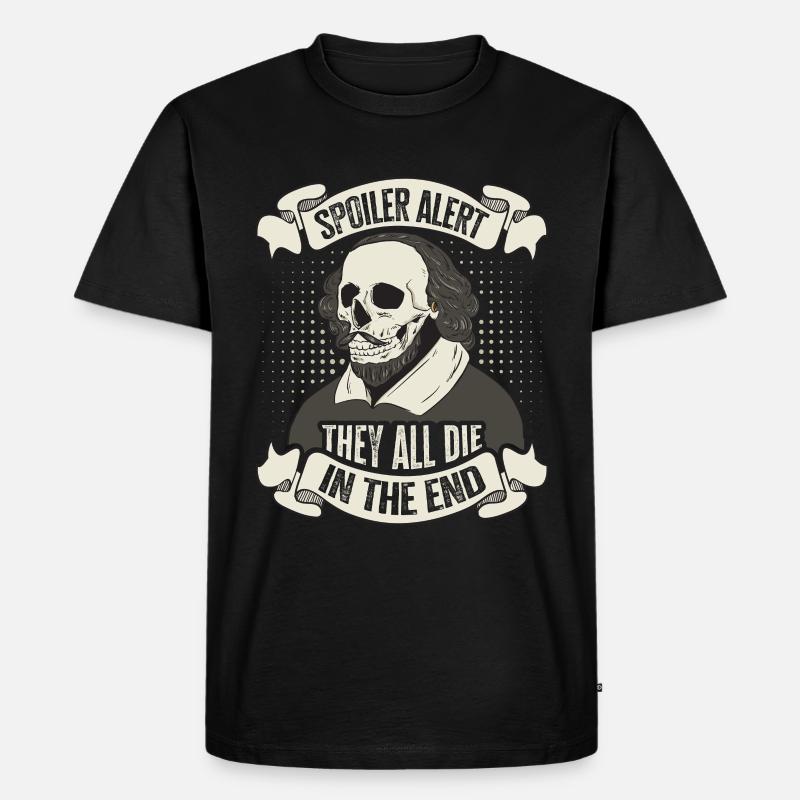 William Shakespeare - Männer Premium Bio T-Shirt - Schwarz