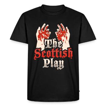 Macbeth La pièce de design écossaise - T-shirt Premium bio Homme - noir - Devant - Nico (187cm)