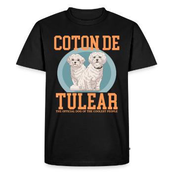 Coton de Tuléar | Cadeau de propriétaire de chien de chien - T-shirt Premium bio Homme - noir - Devant - Nico (187cm)
