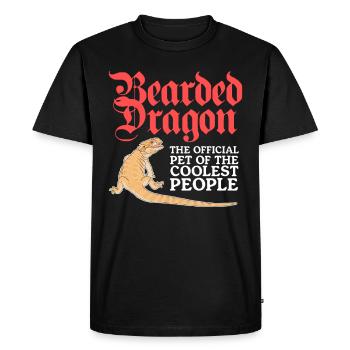 Dragons barbus Propriétaire Reptiles Cadeau - T-shirt Premium bio Homme - noir - Devant - Nico (187cm)
