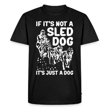 Mushing Sled Dogs Dog Sled Gift - Men's Premium Organic T-Shirt - black - Front - Nico (187cm)