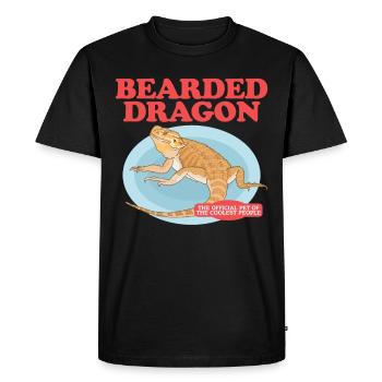 Dragon barbu Propriétaire Reptiles Dragons barbus Cadeau - T-shirt Premium bio Homme - noir - Devant - Nico (187cm)