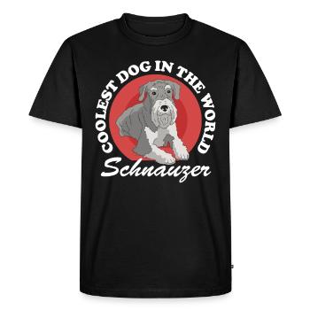 Chiens Schnauzer | Cadeau de propriétaire de chien - T-shirt Premium bio Homme - noir - Devant - Nico (187cm)