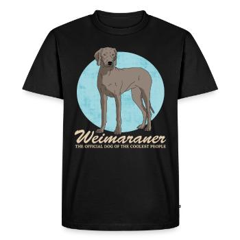 Weimaraner Dogs Dog Propriétaire Cadeau - T-shirt Premium bio Homme - noir - Devant - Nico (187cm)