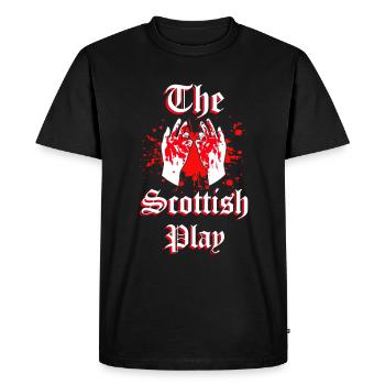 Macbeth La pièce écossaise Shakespeare - T-shirt Premium bio Homme - noir - Devant - Nico (187cm)