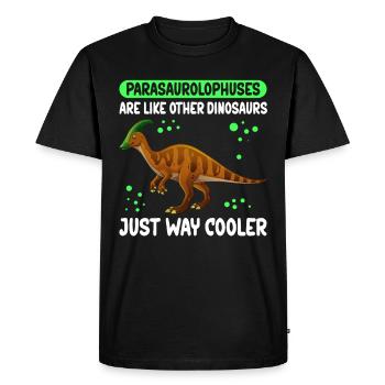 | des dinosaures Parasaurolophus Cadeau Dinos - T-shirt Premium bio Homme - noir - Devant - Nico (187cm)