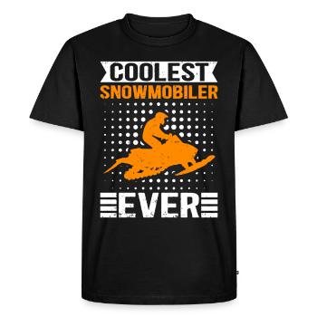 Snowmobile Snowmobiler Snowmobile Gift - Men's Premium Organic T-Shirt - black - Front - Nico (187cm)