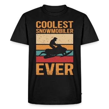 Snowmobile Snowmobile Snowmobile Gift - Men's Premium Organic T-Shirt - black - Front - Nico (187cm)