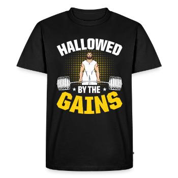 Jesus Fitness Training - T-shirt Premium bio Homme - noir - Devant - Nico (187cm)