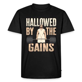 Jesus Fitness Training - T-shirt Premium bio Homme - noir - Devant - Nico (187cm)