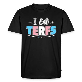 Pas de Transféminisme Trans - T-shirt Premium bio Homme - noir - Devant - Nico (187cm)