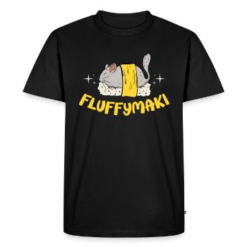Design Fluffymaki pour un chinchilla - T-shirt Premium bio Homme - noir - Devant - Nico (187cm)