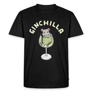 Conception de ginchilla pour un propriétaire de chinchilla - T-shirt Premium bio Homme - noir - Devant - Nico (187cm)