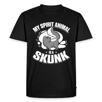 Mouffette - T-shirt Premium bio Homme - noir - Devant - Nico (187cm)