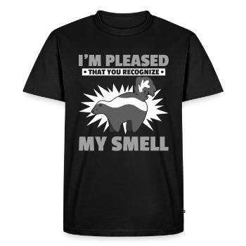 Mouffette - T-shirt Premium bio Homme - noir - Devant - Nico (187cm)