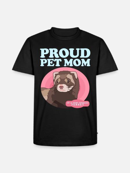 Ferret Mom Ferret Lover Gift - Men's Premium Organic T-Shirt - black