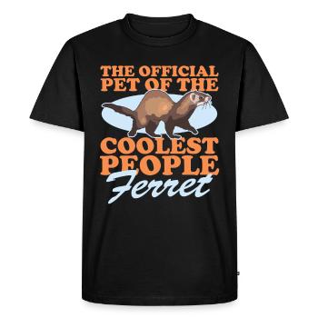 | propriétaire de furet Cadeau De furet d’amoureux - T-shirt Premium bio Homme - noir - Devant - Nico (187cm)