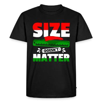La taille n’a pas d’importance pour les amateurs de piment Habanero - T-shirt Premium bio Homme - noir - Devant - Nico (187cm)