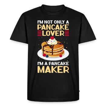 Pancakes Pancake Pancake Cadeau - T-shirt Premium bio Homme - noir - Devant - Nico (187cm)
