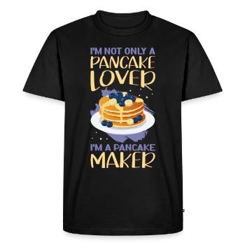 Pancakes Pancakes Pancake Cadeau - T-shirt Premium bio Homme - noir - Devant - Nico (187cm)