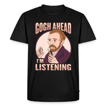 Amateurs d’art Van Gogh - T-shirt Premium bio Homme - noir - Devant - Nico (187cm)
