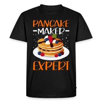 Pancakes Pancake Pancake Cadeau - T-shirt Premium bio Homme - noir - Devant - Nico (187cm)