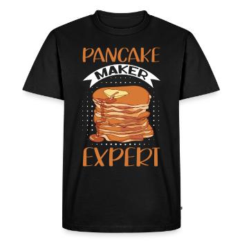 Pancakes Pancakes Pancake Cadeau - T-shirt Premium bio Homme - noir - Devant - Nico (187cm)
