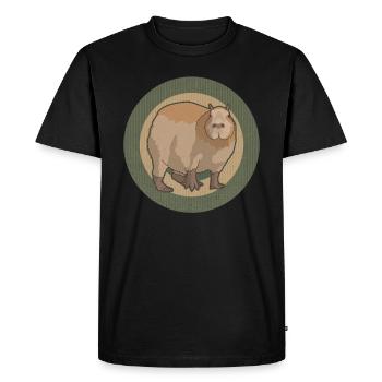 Capybara Capybaras Cadeau - T-shirt Premium bio Homme - noir - Devant - Nico (187cm)