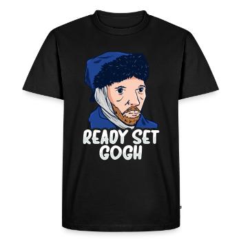 L’art de Van Gogh - T-shirt Premium bio Homme - noir - Devant - Nico (187cm)