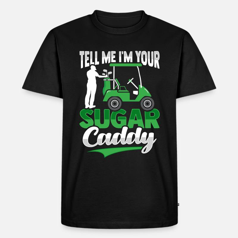 Golf Caddy - Männer Premium Bio T-Shirt - Schwarz
