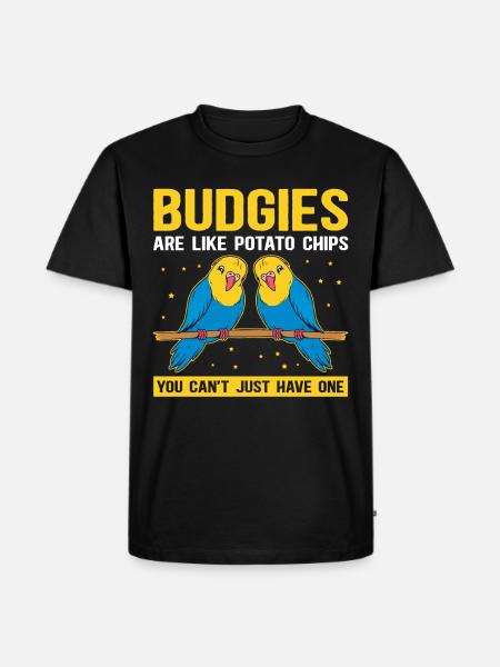 Budgerigar owner budgerigar gift - Men's Premium Organic T-Shirt - black