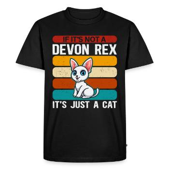 Devon Rex Cat Owner Cat Gift - Men's Premium Organic T-Shirt - black - Front - Nico (187cm)