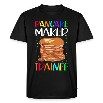 Pancakes Pancakes Pancake Cadeau - T-shirt Premium bio Homme - noir - Devant - Nico (187cm)