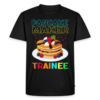 Pancakes Pancake Pancake Cadeau - T-shirt Premium bio Homme - noir - Devant - Nico (187cm)
