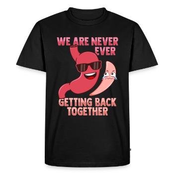Illustration de manche bastrique pour la récupération gastrique - T-shirt Premium bio Homme - noir - Devant - Nico (187cm)