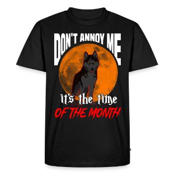 Funny Halloween Men and Women Blood Moon - Men's Premium Organic T-Shirt - black - Front - Nico (187cm)
