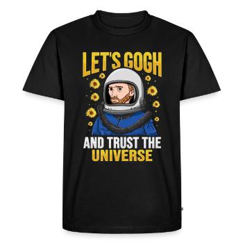 Van Gogh Astronaute - T-shirt Premium bio Homme - noir - Devant - Nico (187cm)