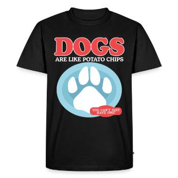 Dogs Dog Owner Dog Lovers Gift - Men's Premium Organic T-Shirt - black - Front - Nico (187cm)