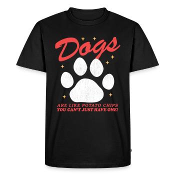 Dogs Dog owners | Dog Lovers Gift - Men's Premium Organic T-Shirt - black - Front - Nico (187cm)
