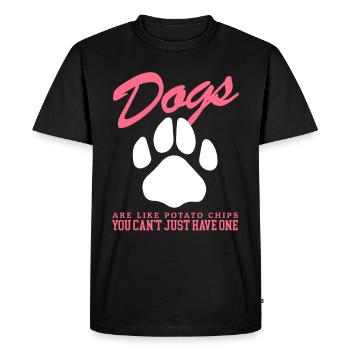 Dogs Dog Lovers Dog Owners Gift - Men's Premium Organic T-Shirt - black - Front - Nico (187cm)