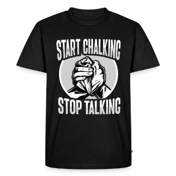 Conception de lutte à main tournante de poignet - T-shirt Premium bio Homme - noir - Devant - Nico (187cm)
