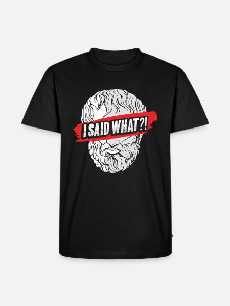 Socrates Philosophy - Men's Premium Organic T-Shirt - black